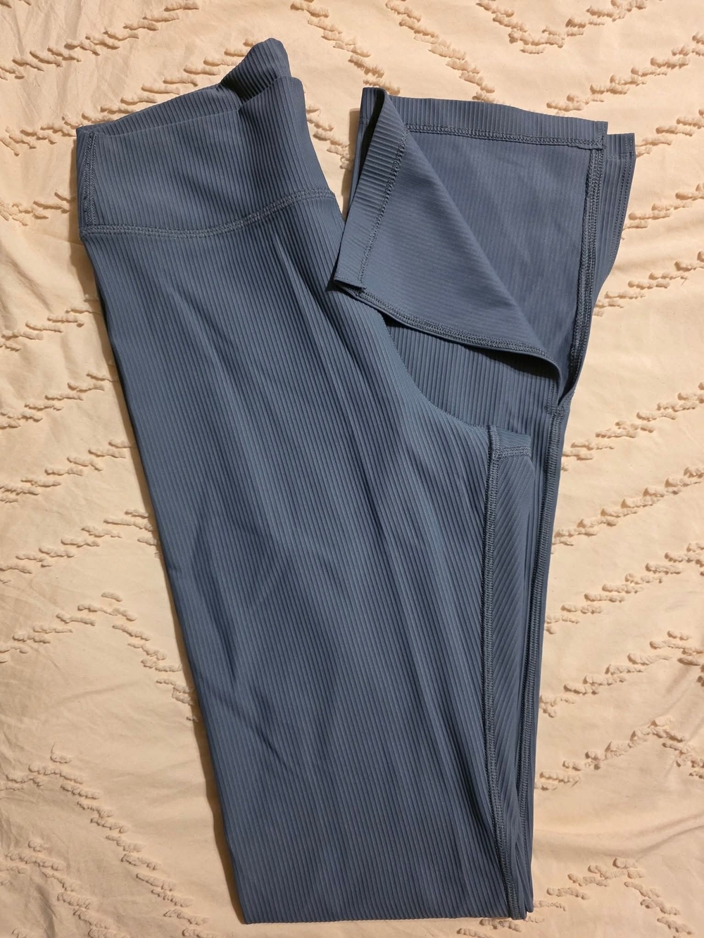 Old Navy PowerSoft Women's Athletic Ribbed Pants in Slate Blue